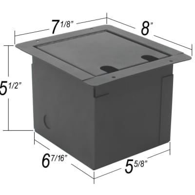 Elite Core FB-QUAD-AC Recessed Stage Floor Box with 4 AC Outlets image 3