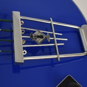 2013 Hofner Bass GL-VB-60-R Gold Label German  Lefty Blue with OHSC #6037 image 8