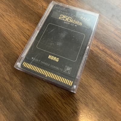 Used Korg MCR-03 MEMORY CARD 256KBITS RAM Accessories