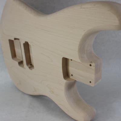 Unfinished Maple Hxx guitar body - fits Fender Strat Stratocaster neck Floyd Rose J1388 image 7