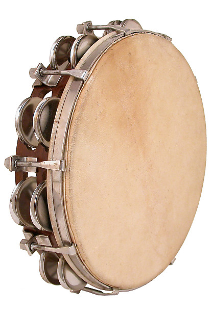 Mid-East TAML Tunable Sheesham Tambourine - 10" image 1