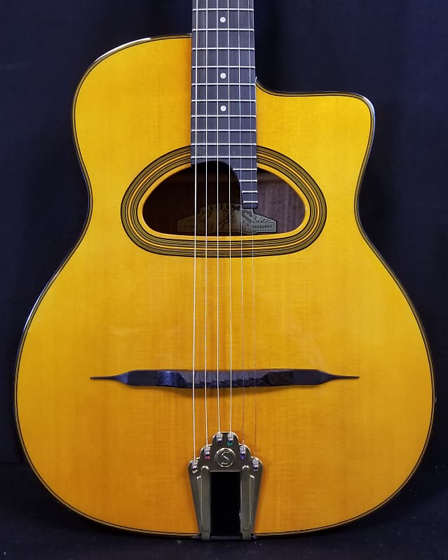 Gitane D-500 D Hole MacCaferri-Style Professional Gypsy Jazz Guitar, Solid Sitka Spruce Top, W/Protour Gig Bag 2023 image 1