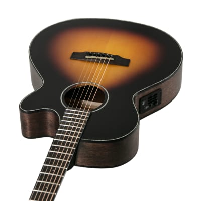 Cort SFX-E Acoustic Guitar, 3-Tone Satin Sunburst, CA210917919 image 2