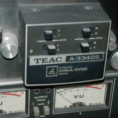 TEAC A-3340S 1/4" Stereo Tape Deck Reel To Reel Recorder vintage used AS-IS UNTESTED image 2