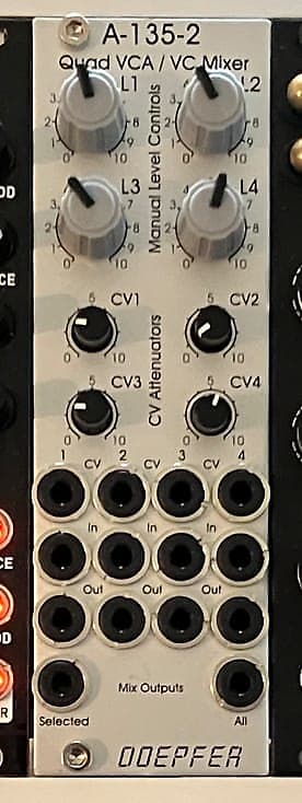 Doepfer A-135-2 Quad VCA / VC Mixer - Silver - Eurorack | Reverb