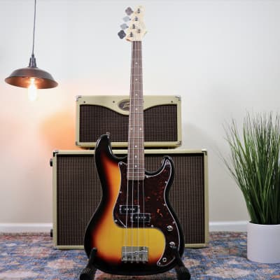 Nashville Guitars Works - Precision Bass - Sunburst - Brand New w/Gigbag image 2