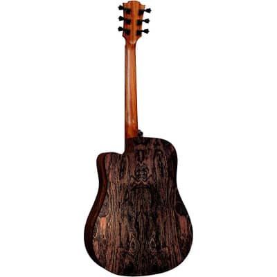 Lag Guitars Tramontane HyVibe THV30DCE Dreadnought Acoustic-Electric Smart Guitar Natural image 4