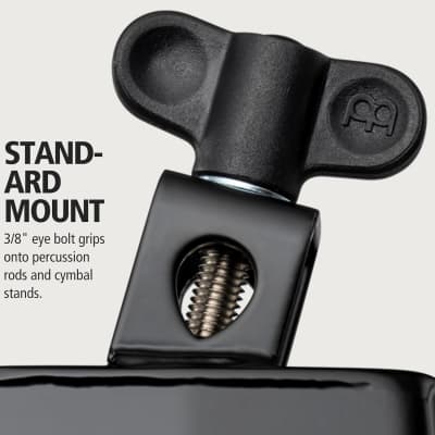 Meinl Percussion HCO4BK Headliner Series Mountable 5-Inch Cowbell, Black Powder Coated Steel image 3
