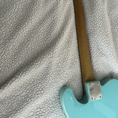 Banning Guitars Telecaster 2015 - mint green with white pick guard and double binding image 3