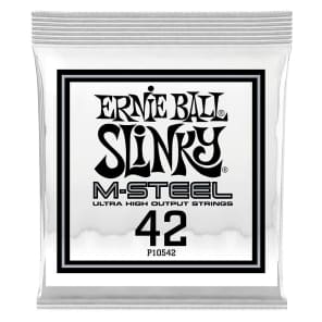 Ernie Ball P10542 .042 M-Steel Wound Electric Guitar Strings (6-Pack)