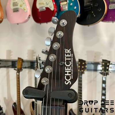 Schecter USA Custom Shop Nick Johnston Traditional Electric Guitar w/ Case-Lake Placid Blue over 3-Tone Sunburst (Heavy Relic) image 13