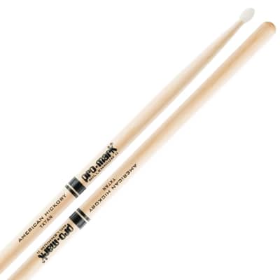 Promark 7A American Hickory Drumsticks (Nylon) image 1