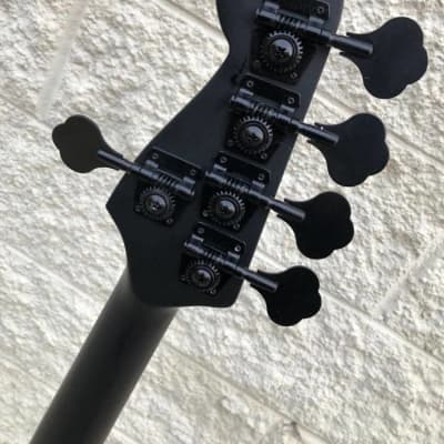 GAMMA Custom Bass Guitar P521-02, 5-String Alpha Model, Matte Black image 11