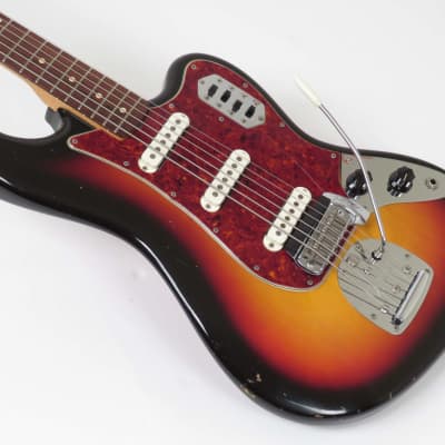 Fender Bass VI 1963 Sunburst ~ Slab Board ~ Original Case image 6