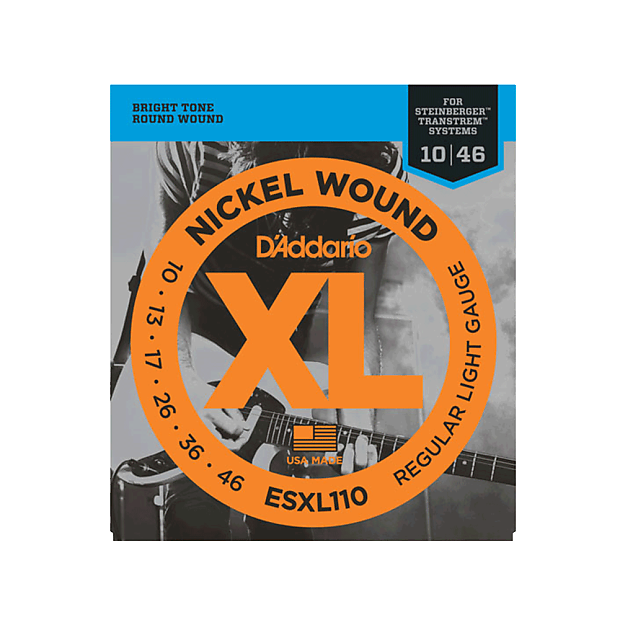 D'Addario ESXL110 Nickel Wound Electric Guitar Strings Regular Light Double Ball End 10-46 image 1