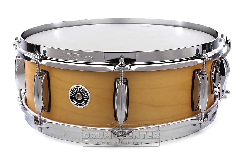 Gretsch Brooklyn Snare Drum 14x5 8-Lug Satin Millennium Maple image 1