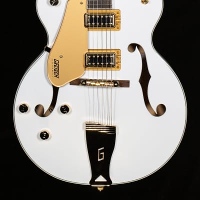 Gretsch G5422GLH Electromatic Classic Hollow Body Double-Cut with Gold Hardware, Left-Handed, Laurel Fingerboard, Snowcrest White (945) image 3