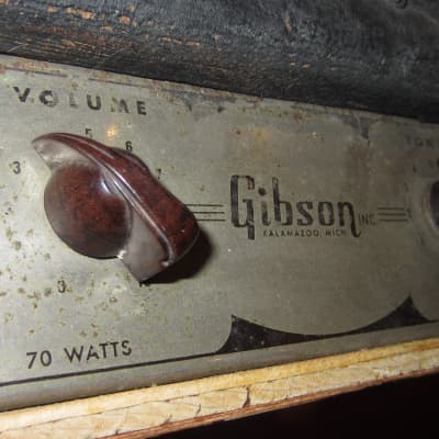 Vintage 1958 Gibson GA-9 Combo Amp Black Tolex image 3