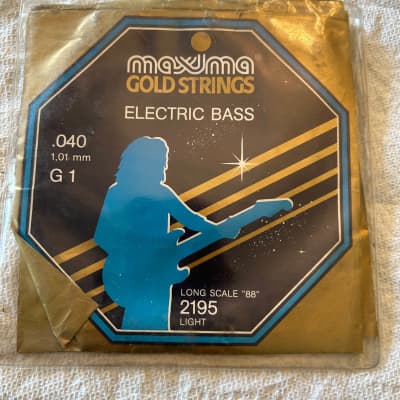 Maxima 2195 Gold .040 G 1 Long Scale 88 Electric Bass String for sale