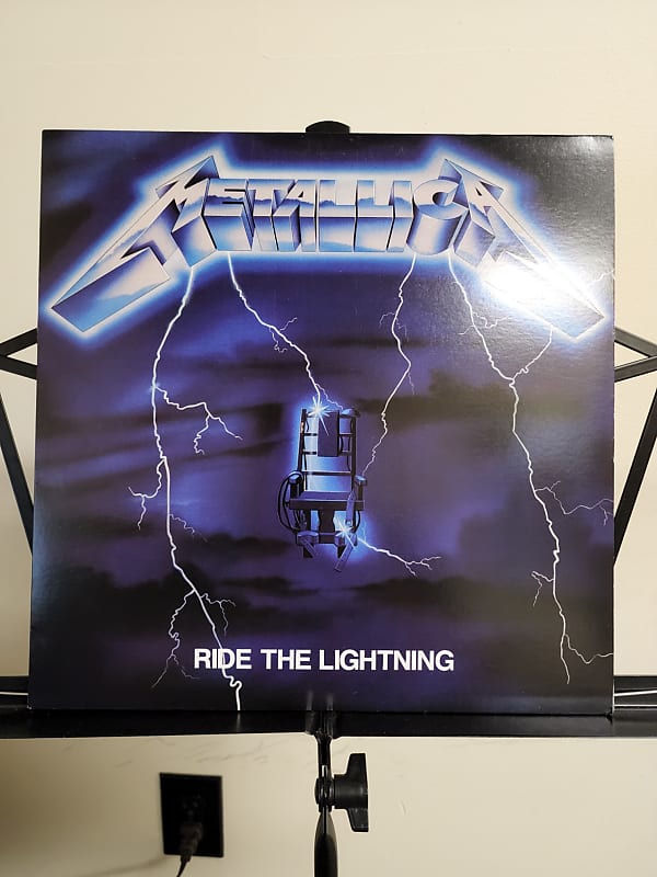 Used Metallica- Ride The Lightning-LP-Limited Edition-Blue image 1