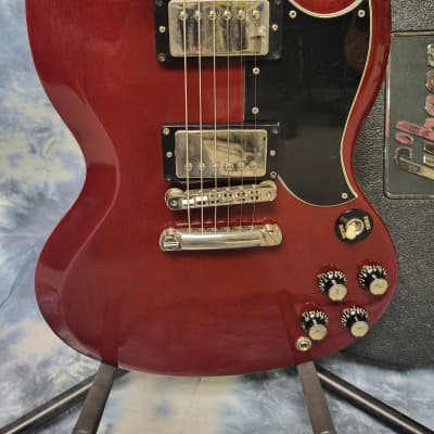 Video Demo Vintage 1986 Gibson 62' Reissue SG Standard Heritage Cherry Mahogany Pro Setup Gibson Chainsaw Hard Shell Case image 2