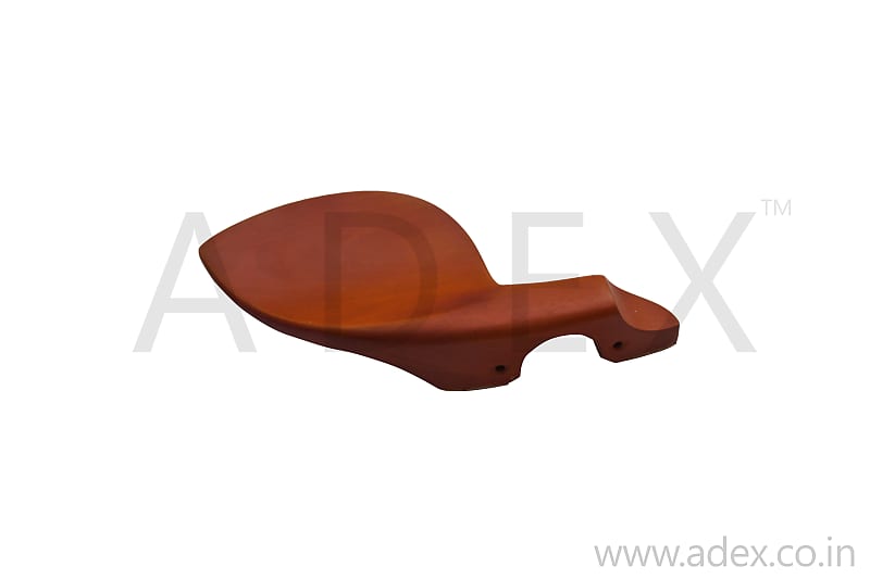 Violin 4/4 Chin Rest Verga  Model made from Dyed Boxwood with Gold clamp image 1