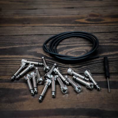 Lincoln LINKS SOLDERLESS / DIY Pedalboard Cable Kit - 8FT / 8 PLUGS / White image 10