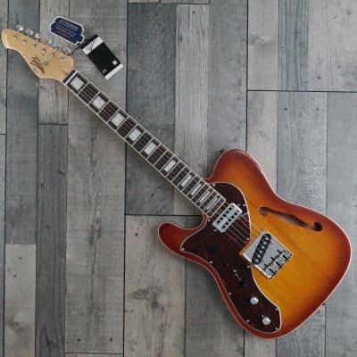 Revelation TSS 'Left Handed' Short Scale Electric Guitar, Honey Burst for sale