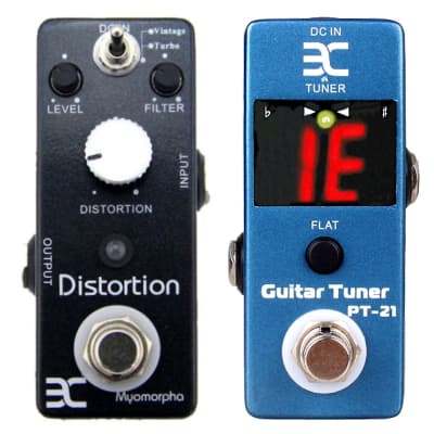 ENO EX T-Cube Myomorpha TC-13 and PT-21 Tuner True Bypass TWO Guitar Effect Pedals Ships FREE image 1