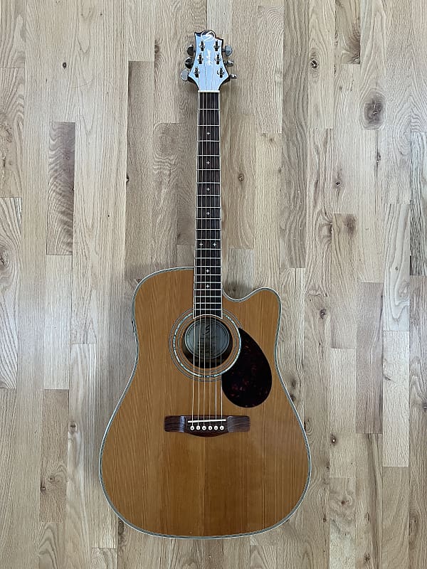 Samick Acoustic Electric Greg D7CE 2010s Natural Reverb