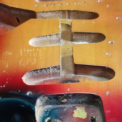 Fender Stratocaster 1963 Body sunburst factory refin image 16