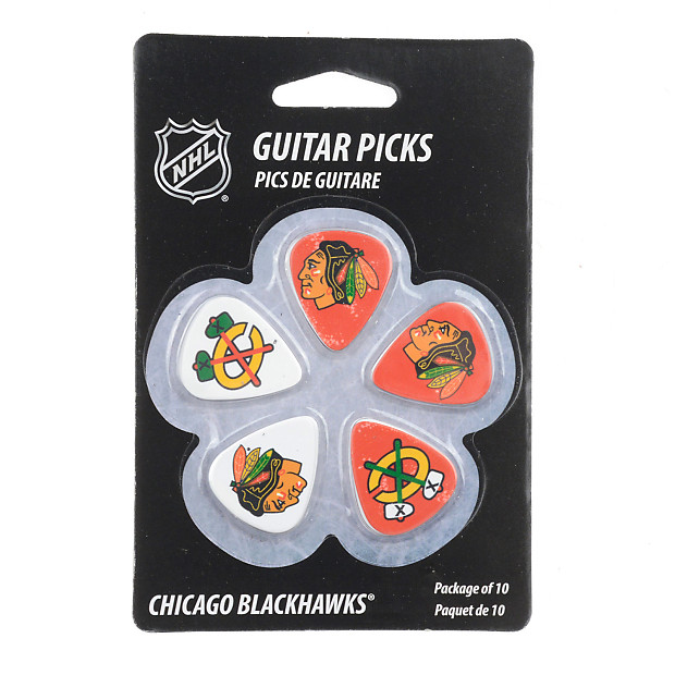 Woodrow Chicago Blackhawks Guitar Picks (10) image 1