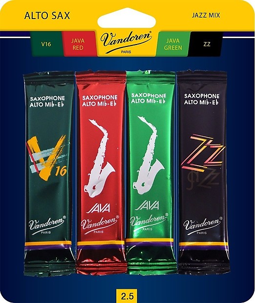 Vandoren SRMIXA25 Alto Saxophone Mix Card Reed Variety Pack - Strength 2.5 image 1