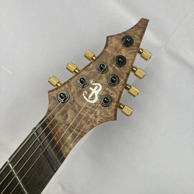 Barlow Guitars Osprey 7 String Fan Fret 2019 Golden Camphor - Satin W/ SKB Waterproof Hard Case image 11