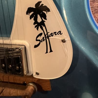 Supro 1570WB Sahara Single Pickup Americana Series Electric Guitar 2010s - Wedgewood Blue Metallic image 3