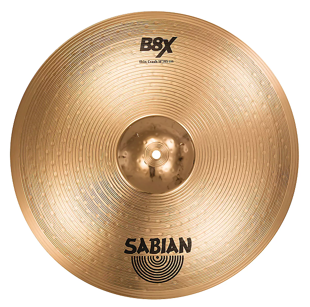Sabian 18" B8X Thin Crash Cymbal image 1