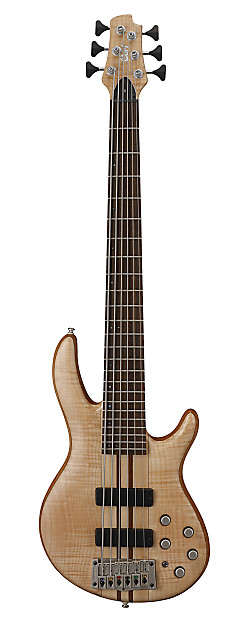 Cort A6 Plus FMMH OPN Artisan Series Figured Maple/Mahogany 6-String Bass Open Pore Natural image 1