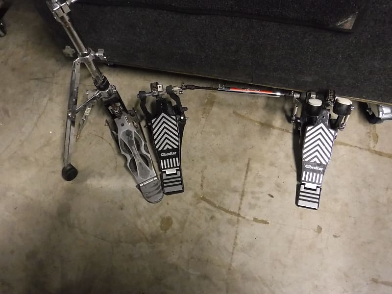 GIBRALTER DBL KICK PEDAL. HI HATS STAND PACKAGE. Reverb