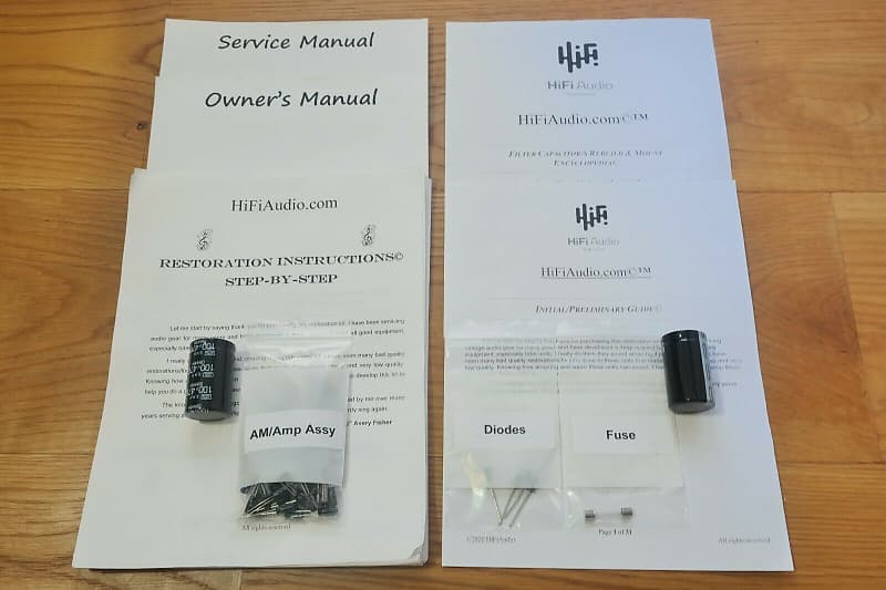 Onkyo TX-2000 restoration kit filter capacitor repair rebuild fix  			