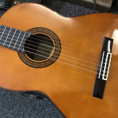 Yamaha G-235 vintage Classical nylon string Guitar made in Taiwan 1981 in excellent condition with original vintage case. image 11