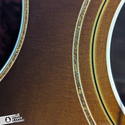 Fairbanks F-20 Gold Sparkle OO Acoustic Guitar Sitka / Figured Mahogany w/HSC image 9