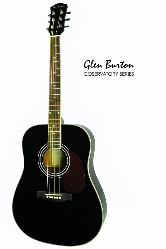 Glen Burton SGA41-BK Conservatory Dreadnought Spruce Top Mahogany Neck 6-String Acoustic Guitar image 1