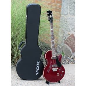 Vox Virage - Deep Cherry VGSCDC Semi-Hollow Electric Guitar with Hard Shell Case image 4
