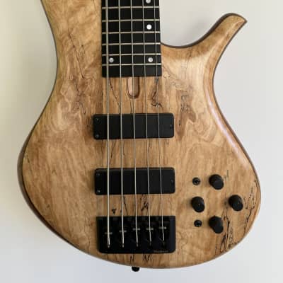 Marleaux MBass 5 2020 - Natural - spalted Maple Signature Top for sale