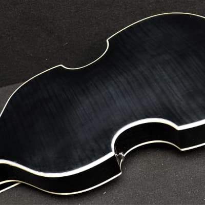 Hofner HCT-500/1-BK Contemporary Beatle Bass Custom with Black Pickguard & German Control Plate image 10