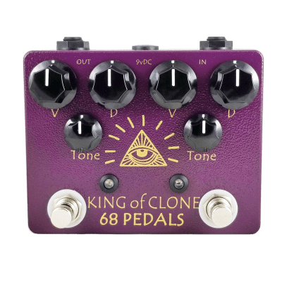 68 Pedals King of Clone Dual Overdrive Pedal | Reverb