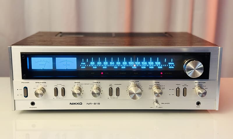 Vintage Nikko NR-815 AM/FM Stereo Receiver - Serviced + Cleaned + LED  			