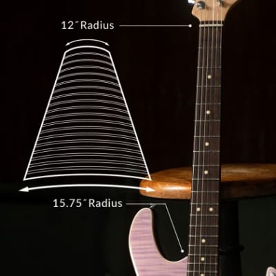 Cort G280 Select Trans Chameleon Purple SSH HSS Electric Guitar Flame Maple Top image 10