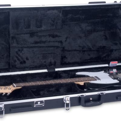 Crossrock ABS Molded Electric Guitar Case  for Fender Stratocaster and Telecaster in Black image 4