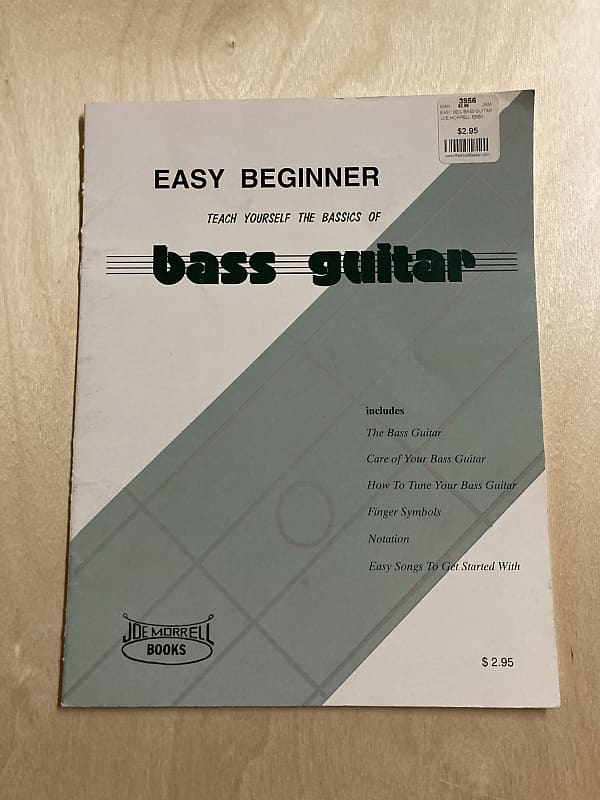 Morrell Easy Beginner Bass Guitar Instruction Book Teach Reverb